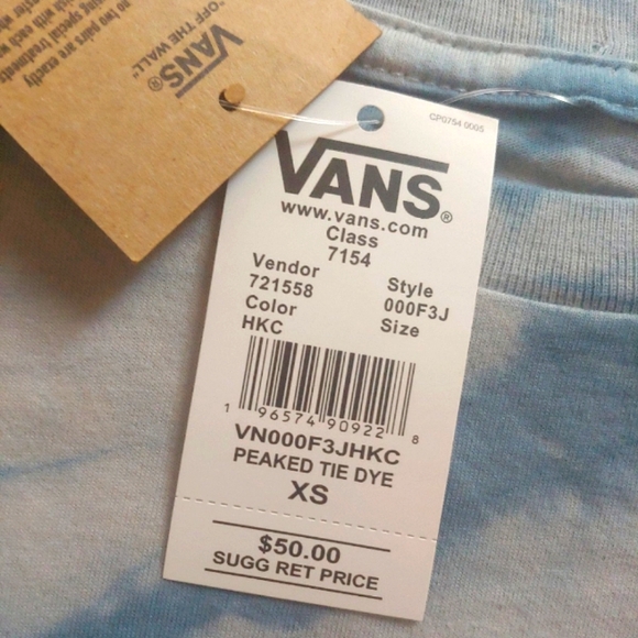 VANS NEW Peaked Tie-Dye Long Sleeve Shirt - Picture 12 of 12